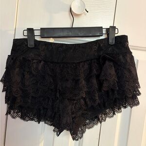 Black Lace Shorts
